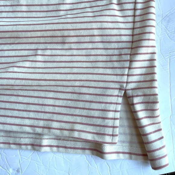 T-Shirt Dress Buffalo Striped Short Sleeve Size Large - Picture 3 of 4